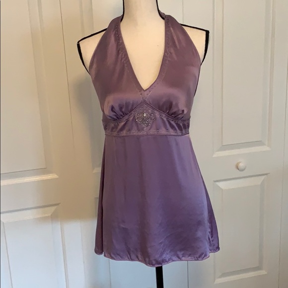 The Limited Tops - The Limited | Silk halter top in purple
